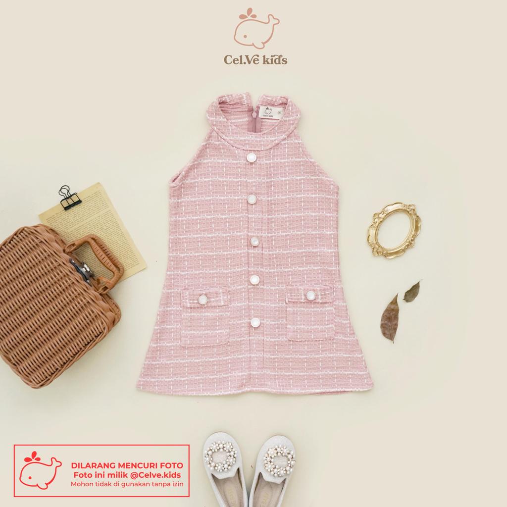 Celvekids - Dress Zelda Baju Rok Anak Perempuan Korean Style Knit Usia 1-8th