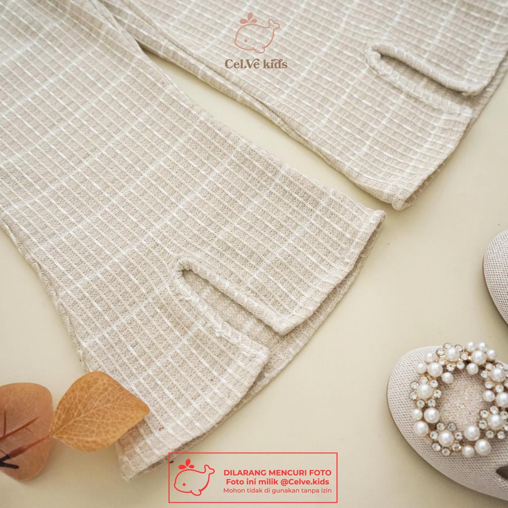 CELVEkids - Stelan Dyandra Set Baju celana Anak Perempuan Korean style Bahan knit usia 1-8th