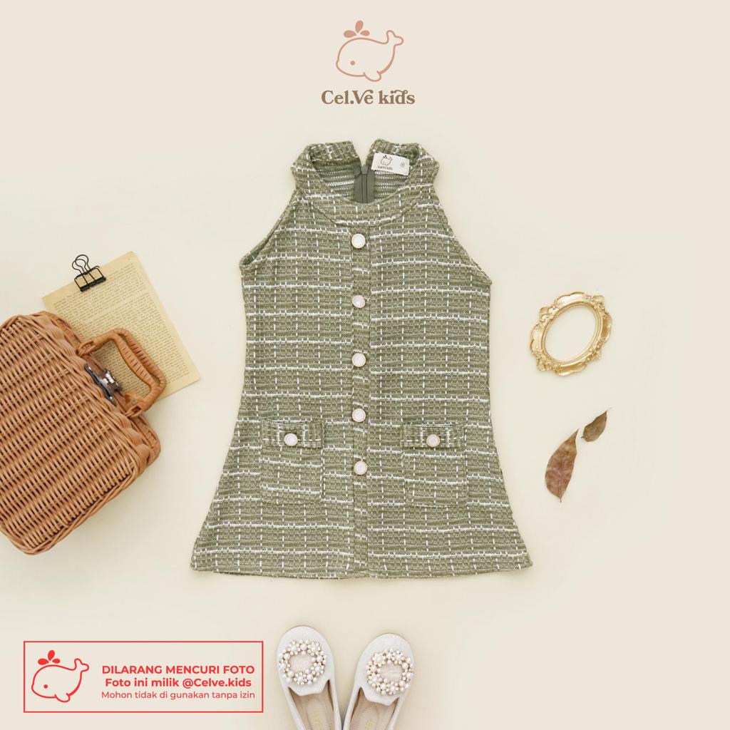 Celvekids - Dress Zelda Baju Rok Anak Perempuan Korean Style Knit Usia 1-8th