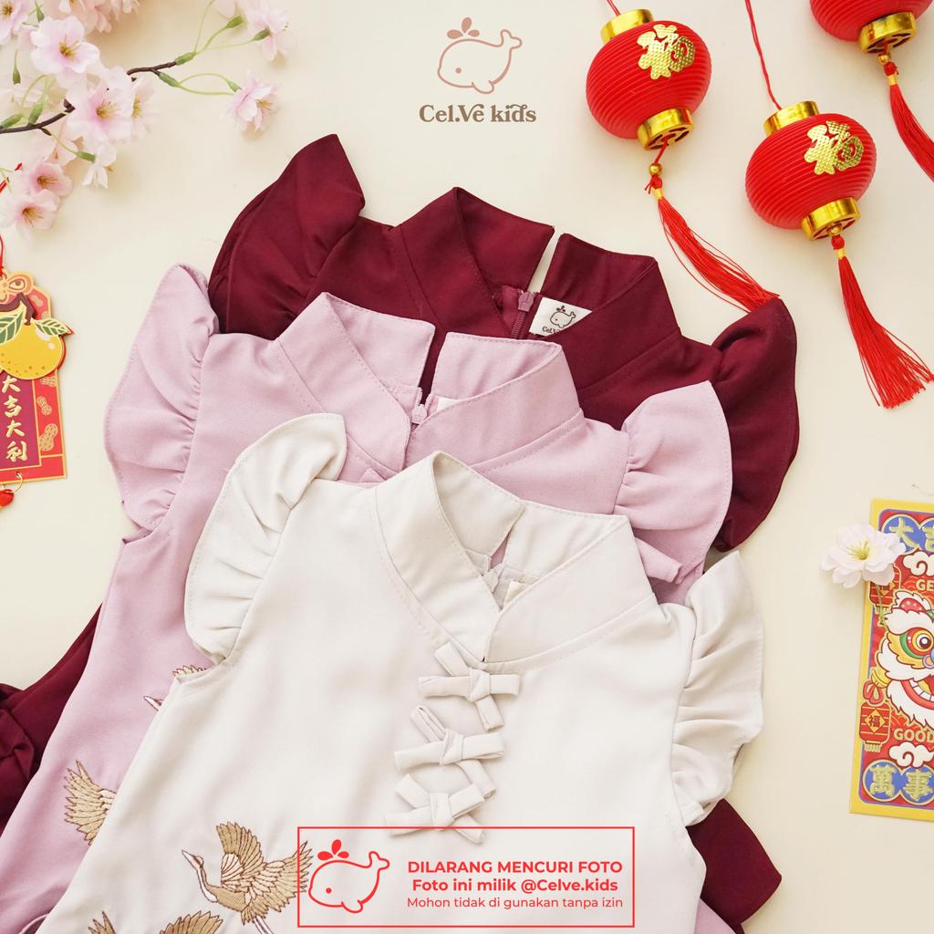 CELVEkids - Dress Sierra Baju rok Anak Perempuan Korean style Semiwool usia 1-8th