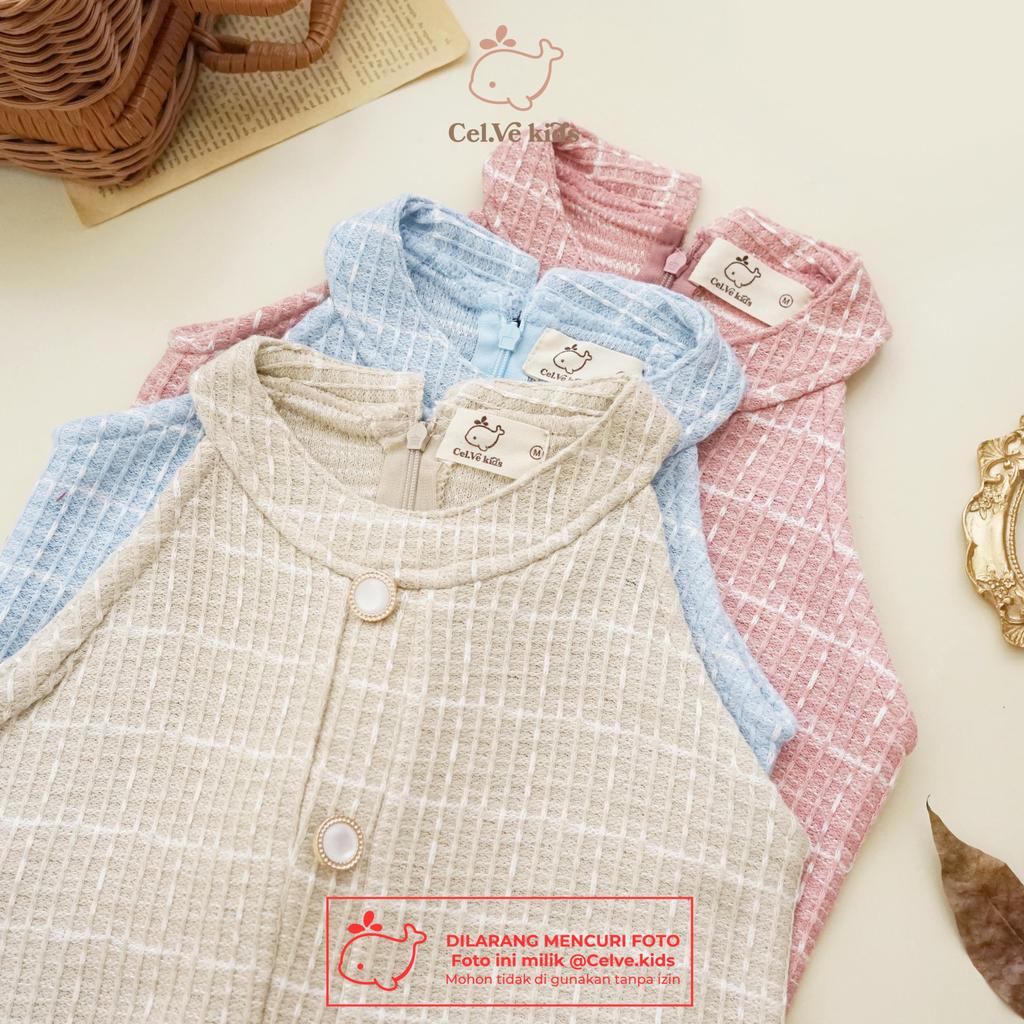 Celvekids - Dress Zelda Baju Rok Anak Perempuan Korean Style Knit Usia 1-8th